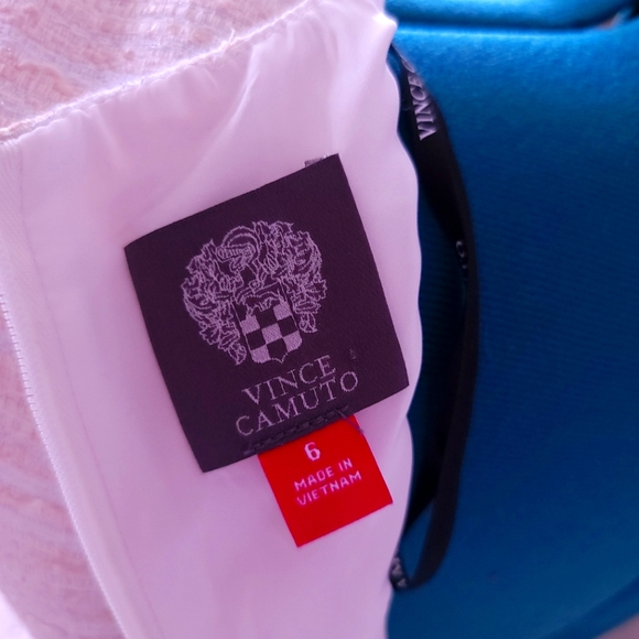 Vince Camuto Cream and Gold Dress - Picture 4 of 5